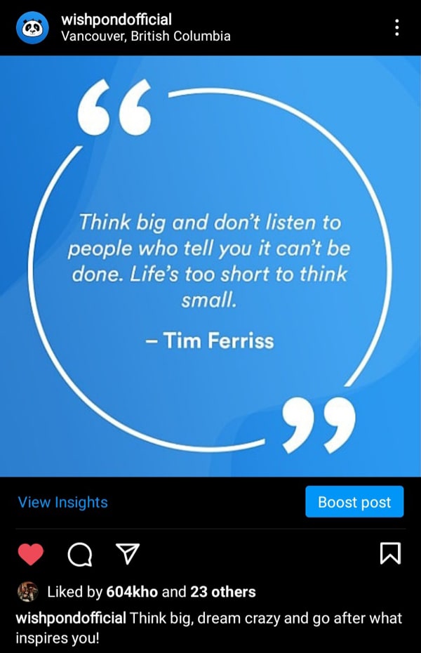 Screenshot Original Post