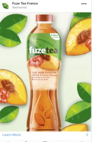 fuze tea Image ad