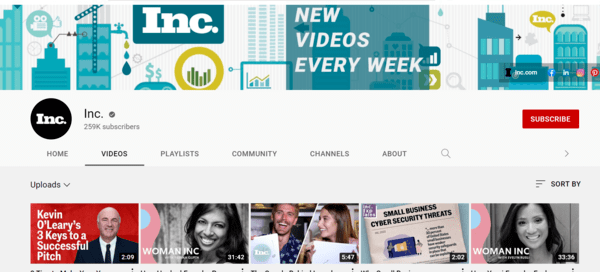 Inc YouTube