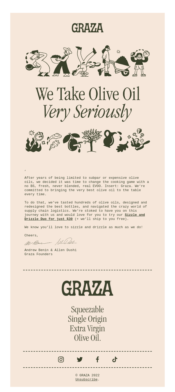 email marketing example