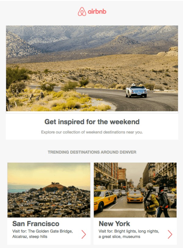 email marketing example