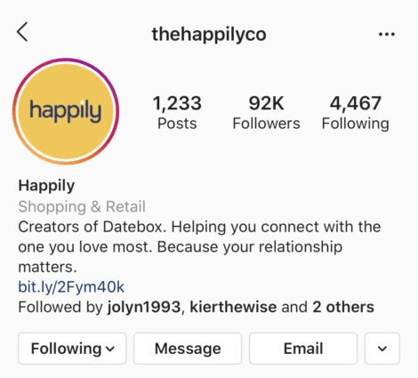 Instagram profile picture