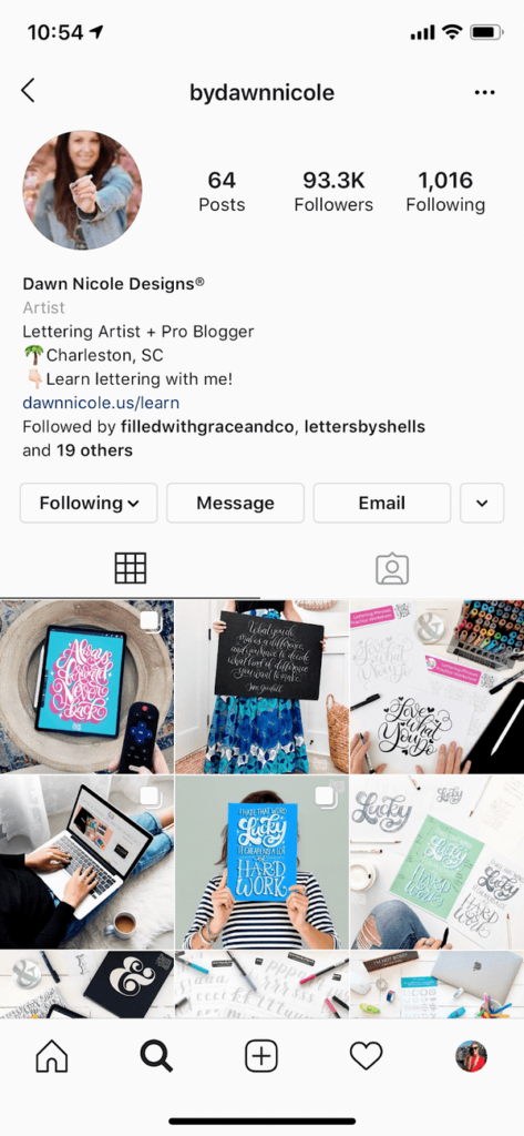 Instagram bio link