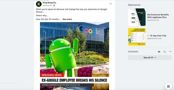 King Kong Agency Lead Gen Ad