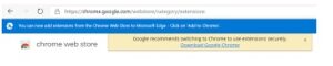 Chrome Recommendation