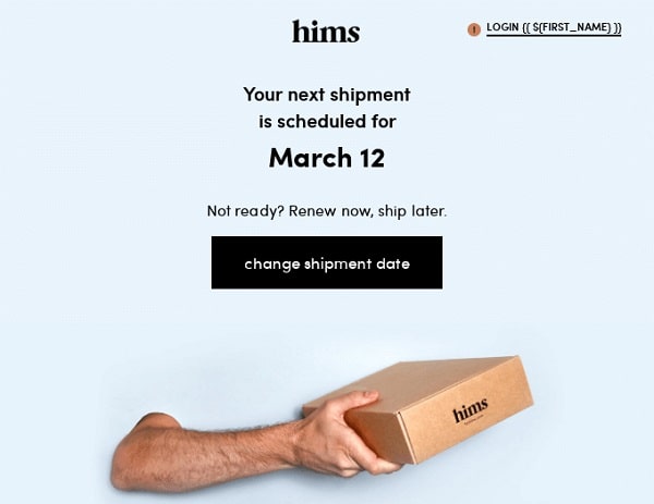 hims transactional email