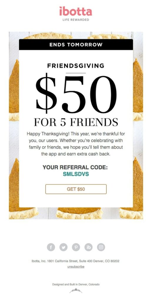 ibotta referral campaign