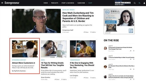 Native Ad Example