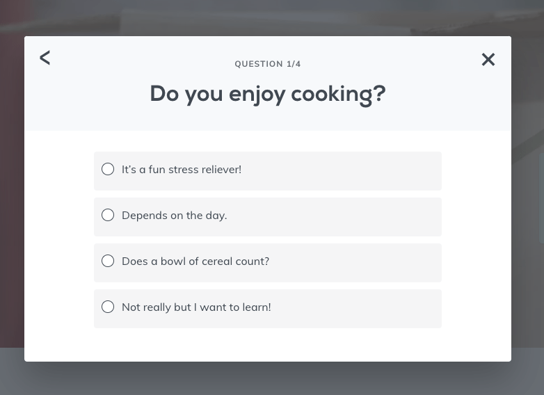 ecommerce quiz example