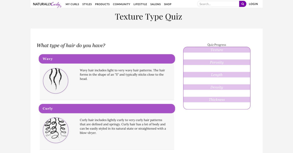 ecommerce quiz example