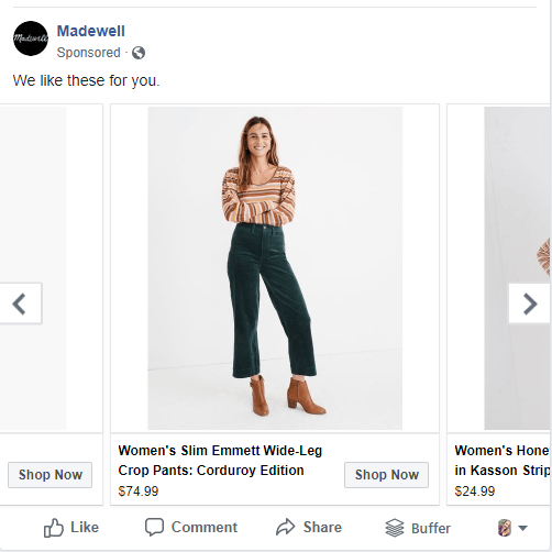shopify retargeting ad 