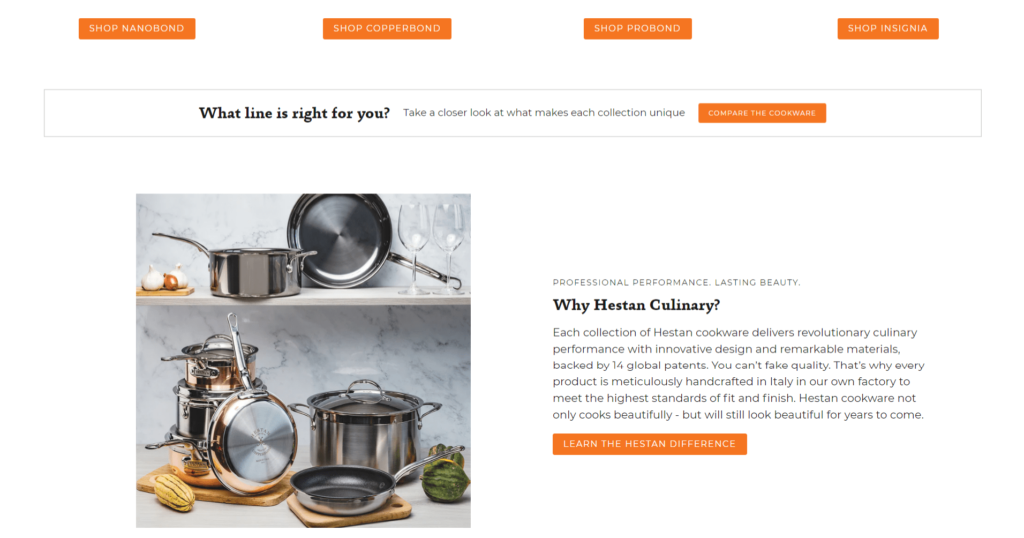 ecommerce CTA example
