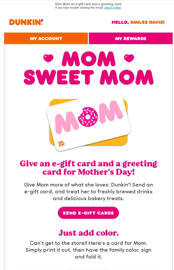 restaurant newsletter example