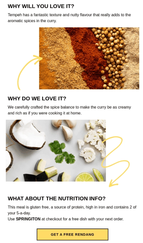 restaurant newsletter example