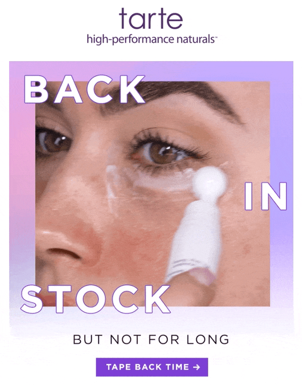 back in stock email example