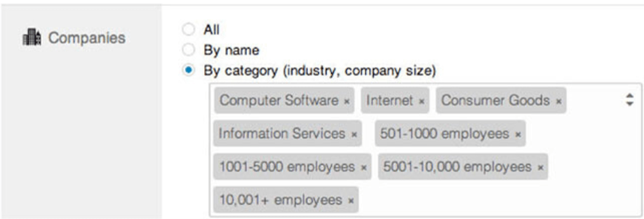 LinkedIn targeting
