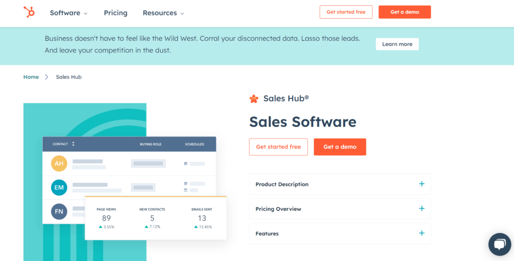 Hubspot Sales