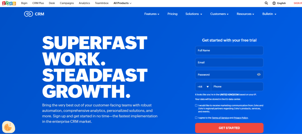 Zoho CRM