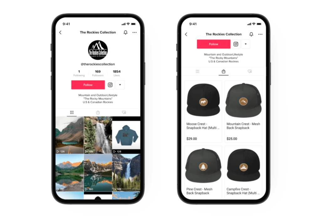TikTok shopping example