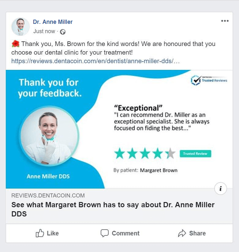 healthcare marketing social media example