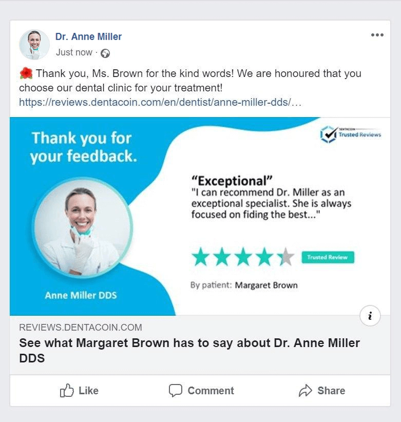 healthcare marketing social media example