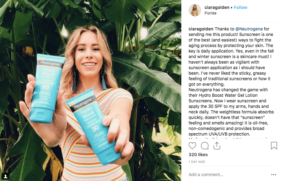 micro influencer example