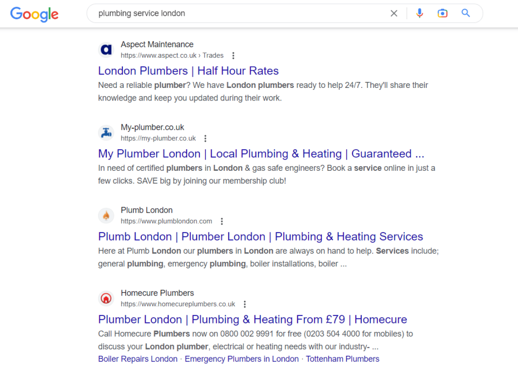 SEO example