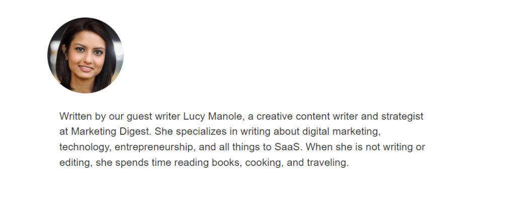 guest blogging example