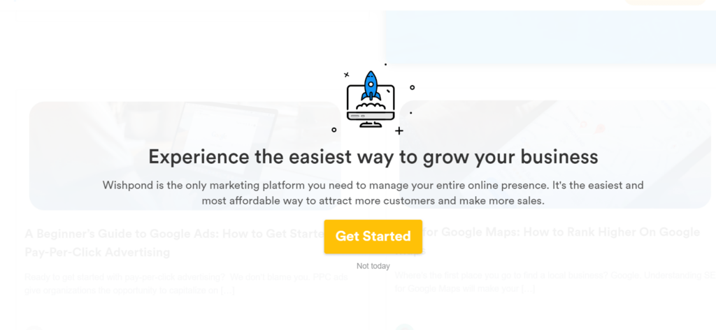 lead generation popup