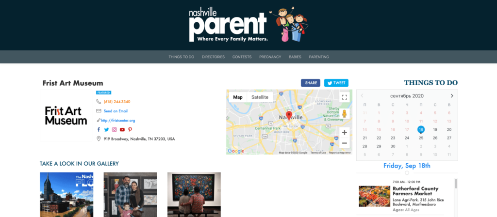 Google Map on a website