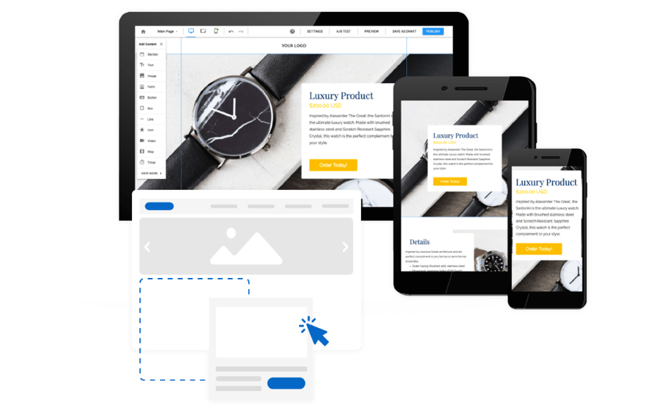 landing page builder