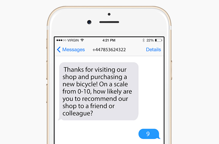 SMS marketing example