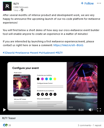 LinkedIn post