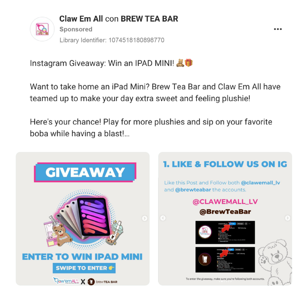 Social Media Giveaway Idea 11 Partner Collaboration Giveaway