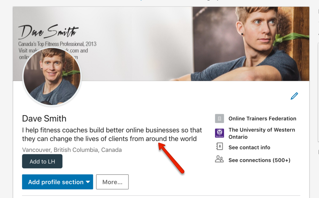 LinkedIn for Corporate Fitness Opportunities