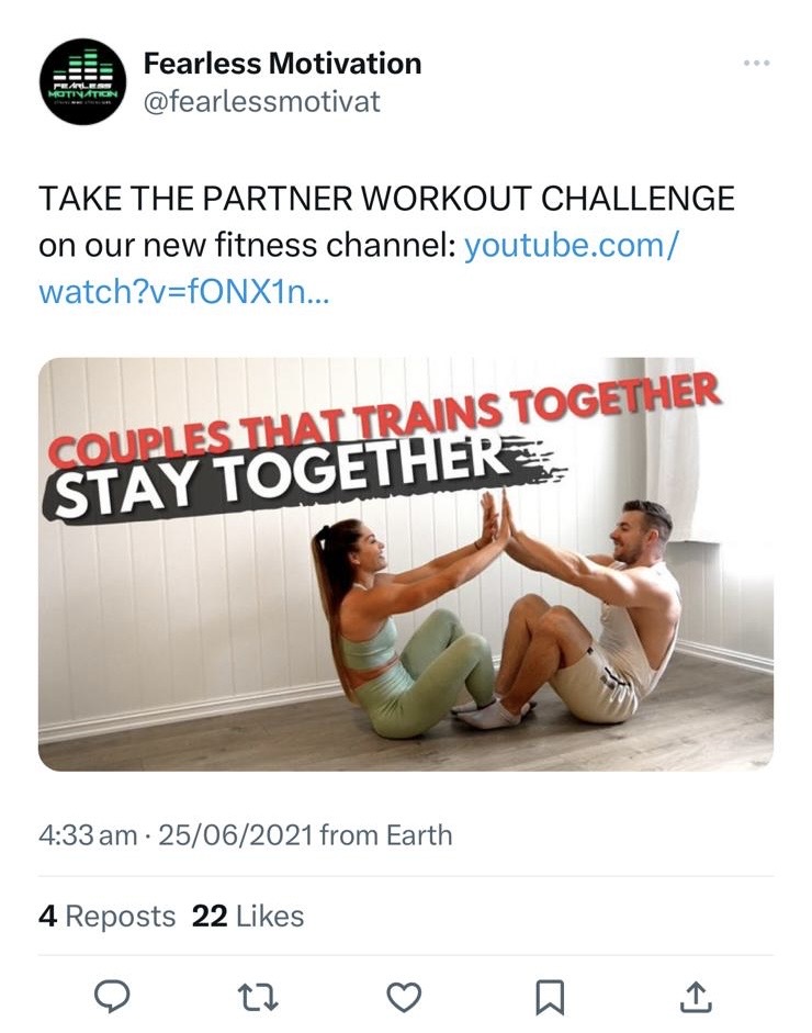 Partner Workout Challenge