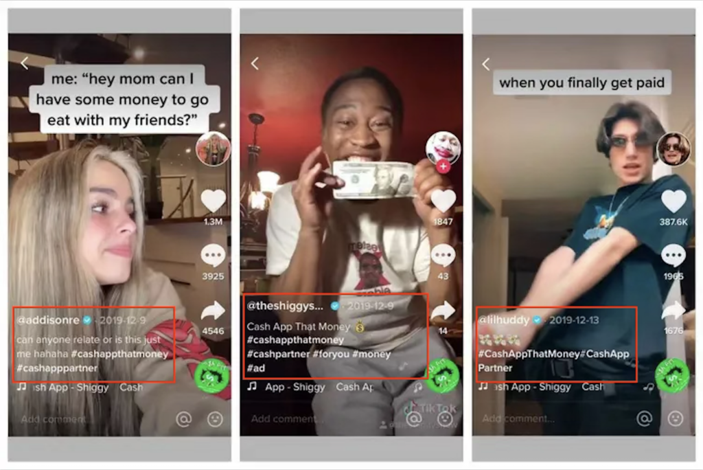 TikTok influencers