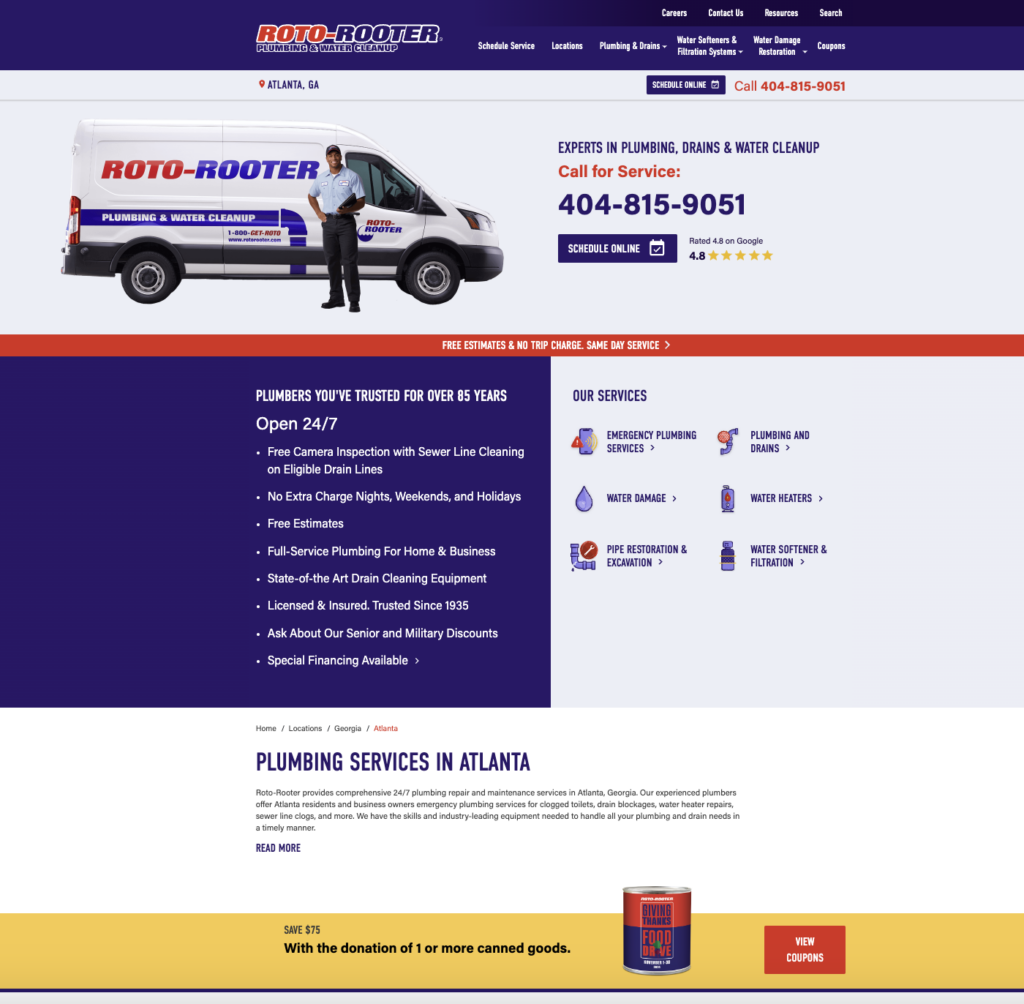 Service-Specific Local Pages