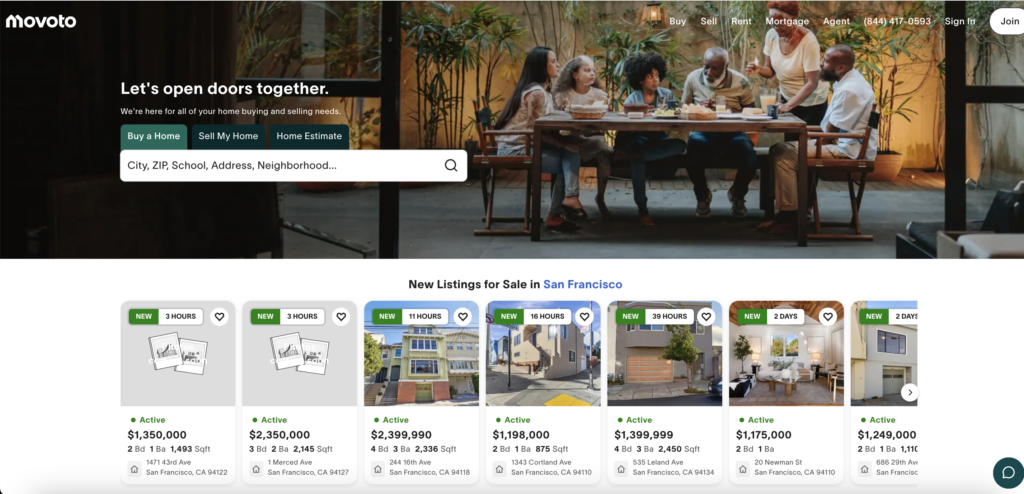 Movoto's Instant Home Value Estimate