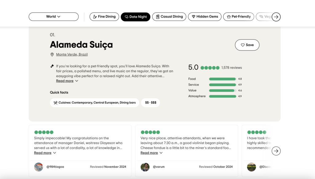TripAdvisor Reviews
