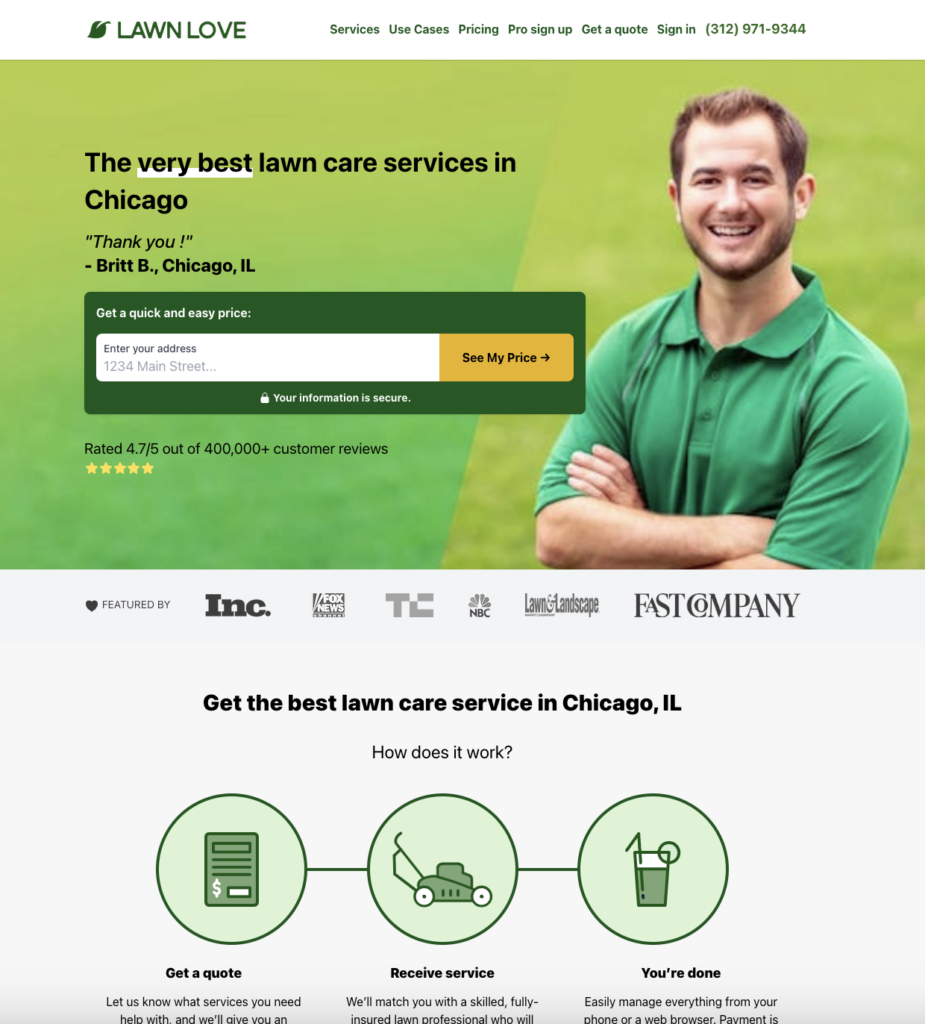 Seasonal Service Pages