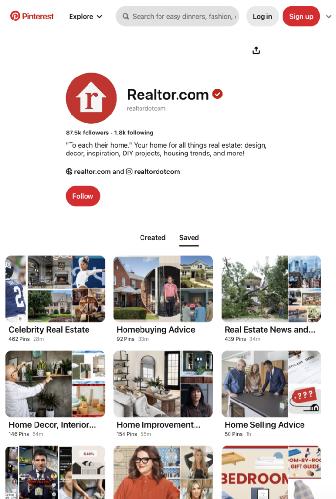 Pinterest Boards for Dream Homes