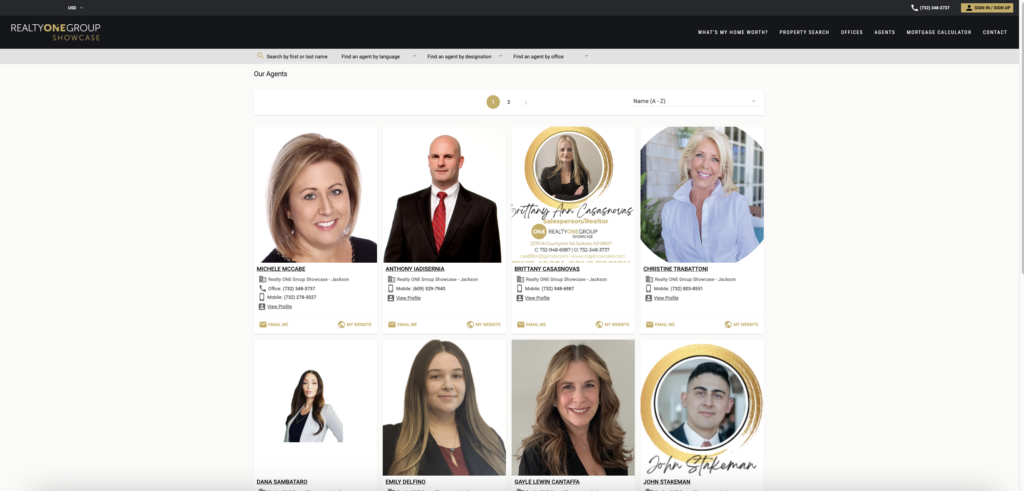 Realty ONE Group's Agent Profile Showcase