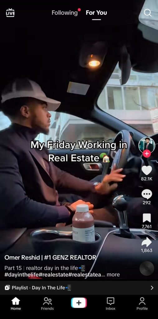 TikTok “Day in the Life” of a Realtor