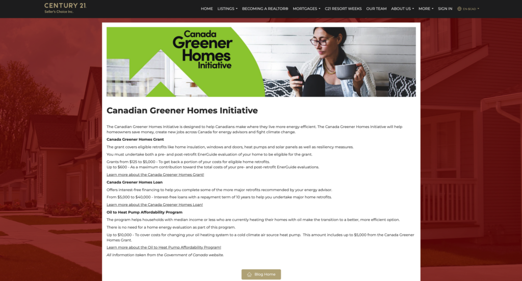 Century 21’s Green Homes Initiative