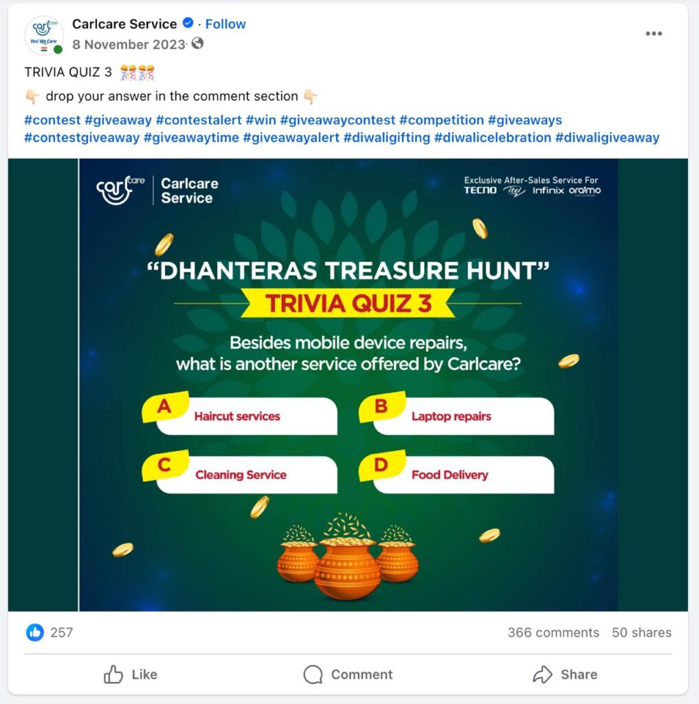 Trivia Quiz Giveaway