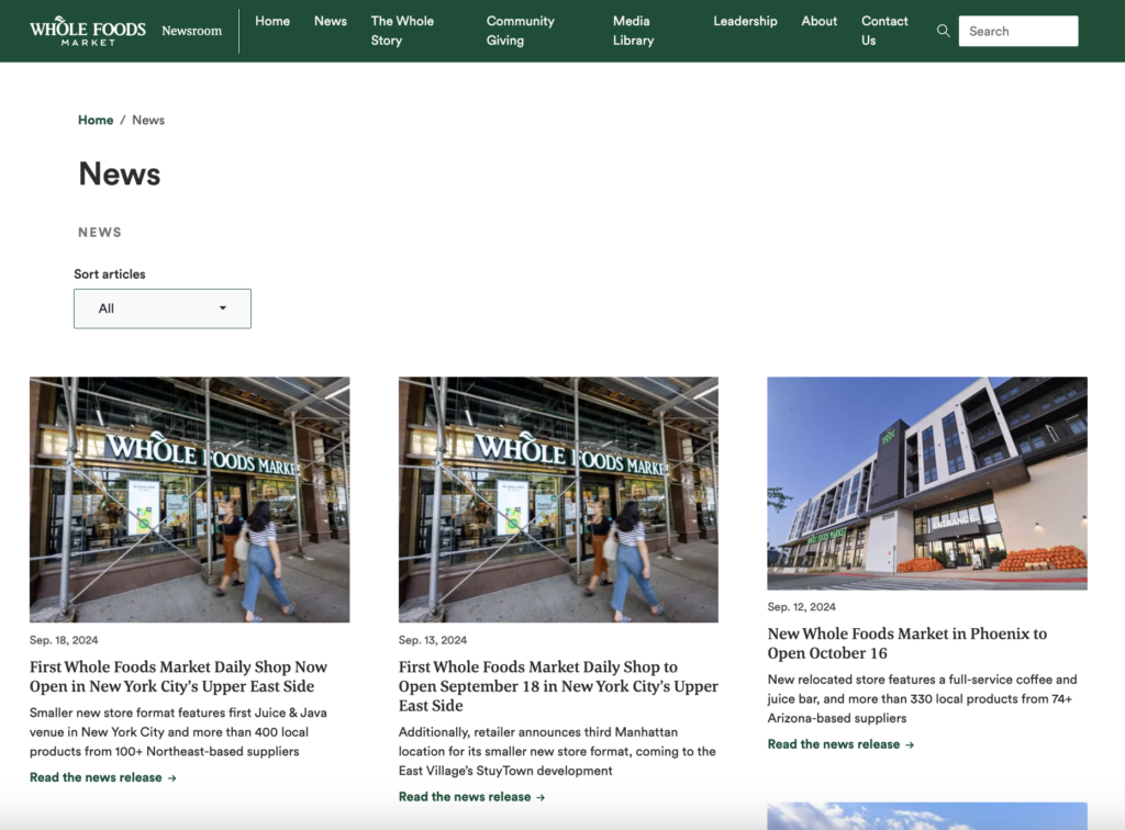 Local Press Release Pages