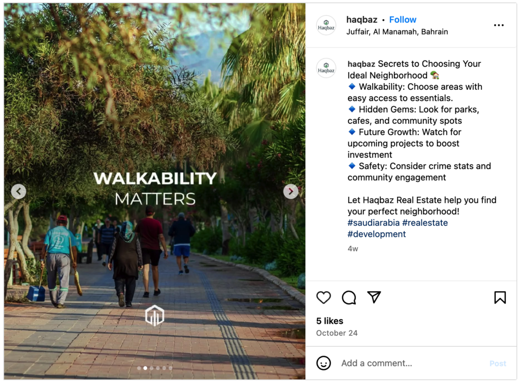 Highlighting Walkability