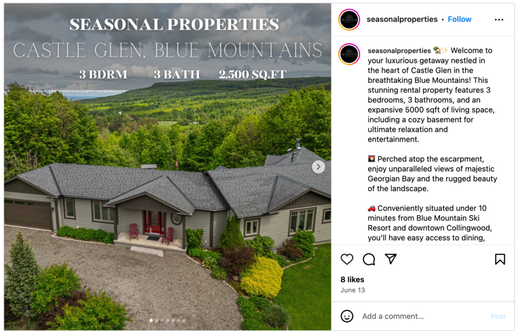 Seasonal Listings
