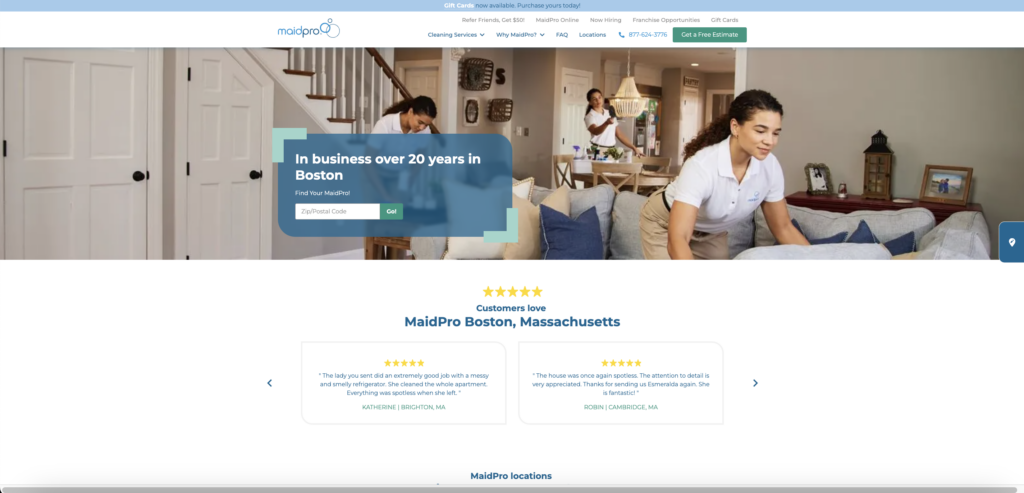 Package and Combo Service Pages